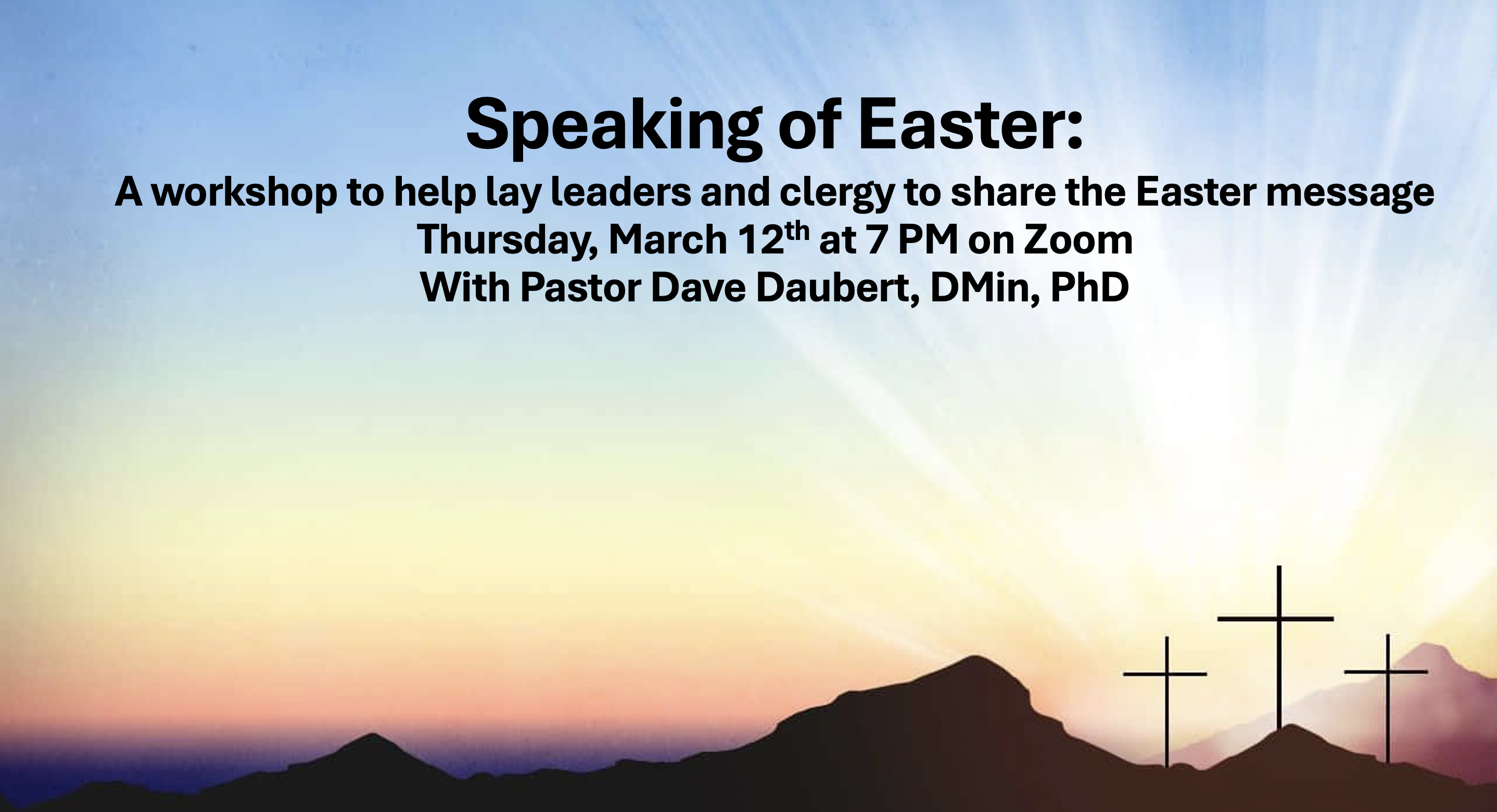 Speaking of Easter Workshop